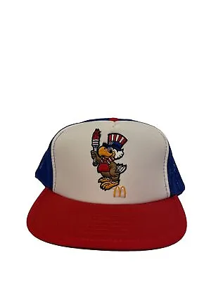 Vintage 1982 McDonalds USA Olympics SnapBack Trucker Hat • $19.99