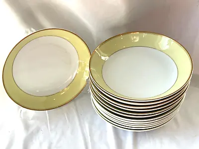 13 Mcm Vintage Mikasa Primrose Yellow L4301 Soup Bowls - Free 15 Pounds Ship • $99.99