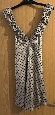 Miss Selfridge Gold Spotted Dress Size 10 • £5