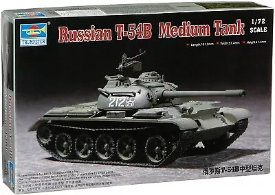 Trumpeter 7281 Russian T-54B Medium Tank 1:72 New  Free Shipping • $20.99