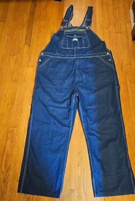 NWT Liberty Blue Flex Denim Bib Overalls Carpenter Farmer Workwear Size 48X30 • $34.99