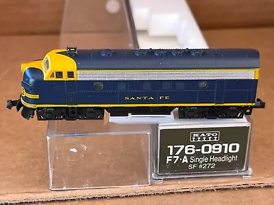 N Scale KATO F7A Santa FE #272 Diesel Locomotive 176-0910 *Tested Runs* • $99.99