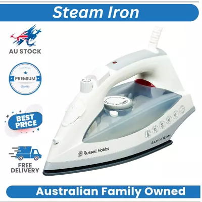 Russell Hobbs Steam Iron Ironing Garment Clothes Steam Non-Stick Ceramic NEW AU • $46.45