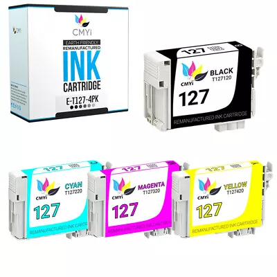 Compatible For Epson 127 Ink Cartridge Fits Workforce 545 60 630 633 635 645 840 • $16.49