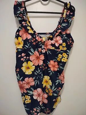 Isabel Maternity Woman's Floral Tankini Swimsuit Top Size Large • $15
