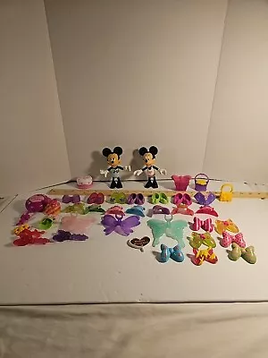 Disney Minnie Mouse Snap N Style Lot - 2 Figures With Accessories • $19.99