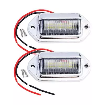  6 LED License Plate Tag Light Lamp For Truck SUV Trailer Universal 1/2Pcs • $2.79