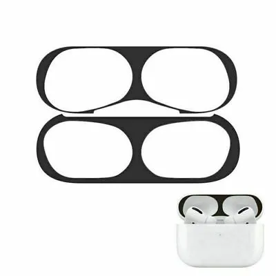 Metal Dust Guard Black Sticker Decal Skin Protector For Apple AirPods Pro • $3.99