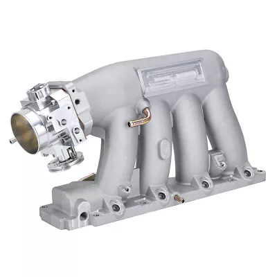 K-series Alu Intake Manifold 70MM Throttle Body For Honda Acura K20 K24 Silver • $178.90