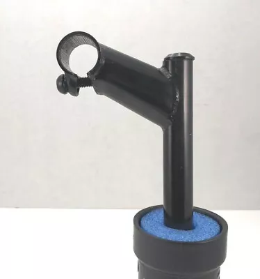 Vintage Black Cromoly MTB Stem ~ 22.2mm Quill  / 25.4mm Clamp • $22