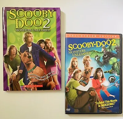 Scooby Doo 2: Monsters Unleashed (2004) Film DVD & Movie Novelization Lot Of 2 • $14.98