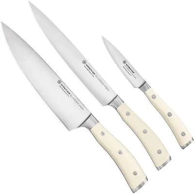 $329.99 • Buy WUSTHOF Classic Ikon Crème Knife Set 3-Piece Chef's Knife NIB