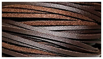 Strong Long Lasting BROWN Leather Shoe Boot Laces Shoelace 45cm To 200cm • £4.99