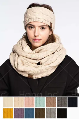 C.C Faux Sherpa Fur Interior Soft And Warm Neck Warmer Infinity Scarf • $24.99
