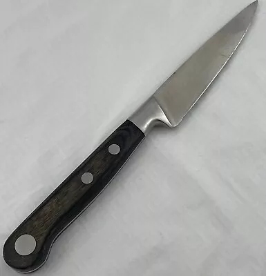 Vintage Oxford Hall Cutlery Pearing Knife 4  High Carbon Steel Knife Wood Handle • $19.99