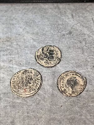 $20 • Buy Three Ancient Roman Bronze Coins - 1500+ Years Old, Desert Patina