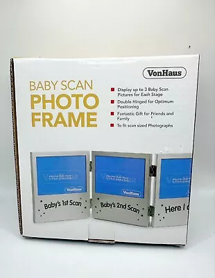 VonHaus Baby Scan Photo Frame - Holds (3) 5 X 3.5 Photos/Ultrasounds - NWT • $14.99