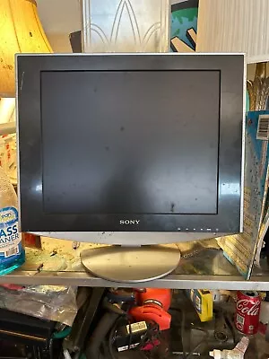 Sony SDM-HS73 17  5:4 1280x1024 LCD Monitor Silver Black W/ Cables Tested Works • $5