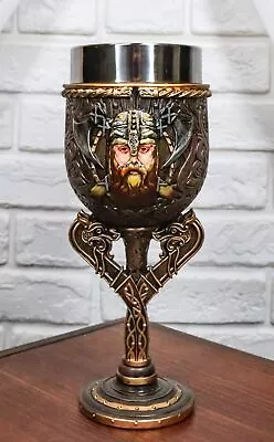 Viking Berserker Warrior Wine Goblet Chalice With Dragon Longship Boat Stem • $39.99