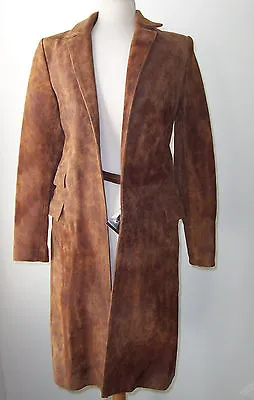 Mens CARPE DIEM MAURIZIO ALTIERI Brown Distressed Leather Coat  S • $1499.99