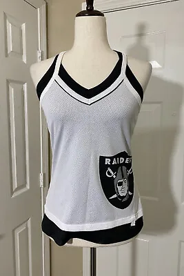 Women's Oakland Las Vegas Raiders NFL Team Apparel Shirt SMALL Black White Logo • $18.99