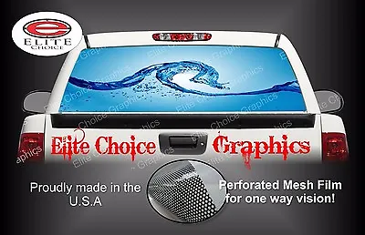 Beach Tidal Wave Rip Curl Rear Window Graphic Decal Sticker Truck Van Car SUV • $90.17