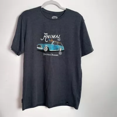 Animal Grey Car Print T-Shirt Size Medium • $7.46