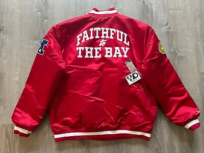 San Francisco 49ers  Mitchell & Ness  Faithful To The Bay Full Zip Jacket 2XL • $249.99