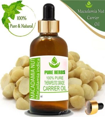 £76.91 • Buy Pure Herbs Macadamia Nut 100% Pure & Natural Macadamia Indica Carrier Oil