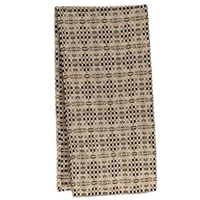 $14.99 • Buy New Primitive Colonial CREAM TAN BLACK LOVERS KNOT TABLE RUNNER Woven Coverlet