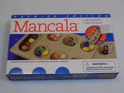 Mancala Premier Edition Board Game Gemstone Playing Pieces Cardinal 2 Players 4+ • $18.99
