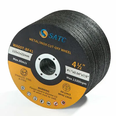 50 Pack Cut Off Wheels 4-1/2  Metal & Stainless Steel Angle Grinder Cutting Disc • $28.69