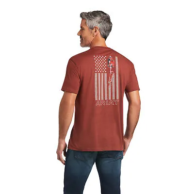 Ariat® Men's Farm Rust Heather Short Sleeve T-Shirt 10039931 • $22.97