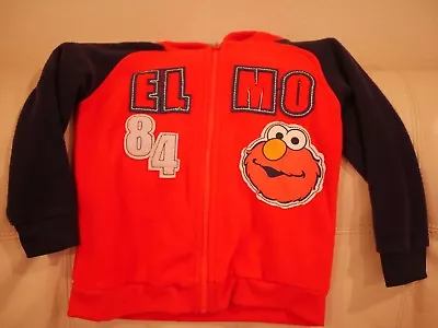 New Wot Boys Elmo Hoodie Jacket Red Blue Sesame Street Size 4t • $19.99