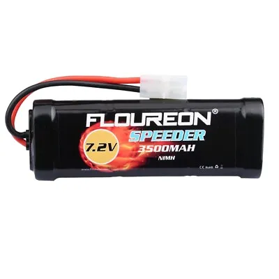 Floureon 7.2V 3500mAh Ni-MH High Capacity Rechargeable Battery With Female Tamiy • £14.95