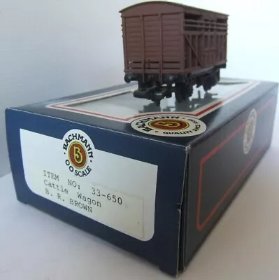 BACHMANN 33-650 Cattle Wagon BR Brown (Boxed) • $27.99