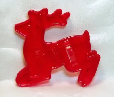 HRM Vintage Design Red Cookie Cutter - Santa's Reindeer Sleigh Christmas Deer • $9.25