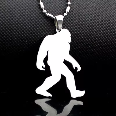 Stainless Steel Yeti Sasquatch Bigfoot Ape Monster Chaser Pendant +FREE Necklace • $19.99