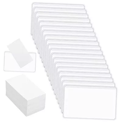  100 Pack Self Adhesive Business Card Pockets Top Open Clear Adhesive Label  • $21.34
