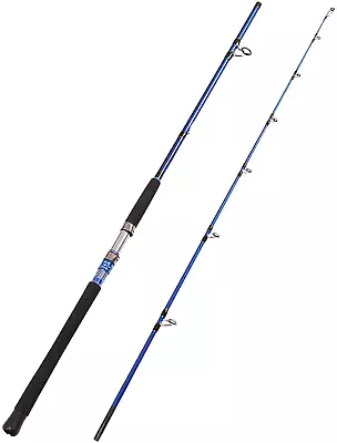 2-Piece Saltwater Spinning Fishing Rod Offshore Heavy Graphite Portable Travel • $77.99