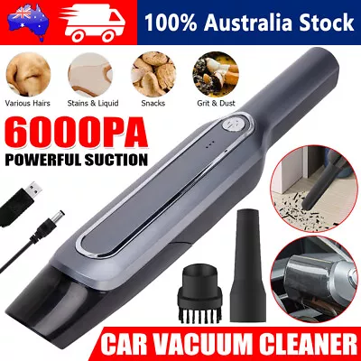 Car Vacuum Cleaner Handheld Cordless Wet Dry Portable Auto Duster Rechargeable • $27.95