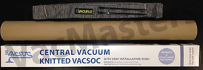 $34.99 • Buy GENUINE Vacuflo 30' Central Vacuum HOSE SOCK - Fit All Brands