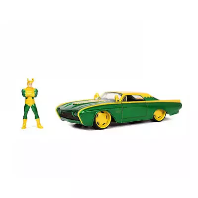 Marvel Comics Loki & 1963 Ford Thunderbird 1:24 Scale Action Figure Collectables • $72.95