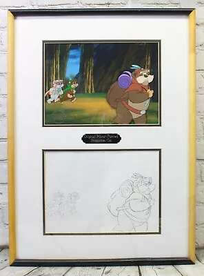 EWOKS STAR WARS Original Hand Painted Production Cel Framed 26  X 19  • $85.17