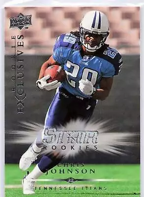 Football 2008 Upper Deck Rookie Exclusives Chris Johnson #RE10 Tennessee Titans • $1.85