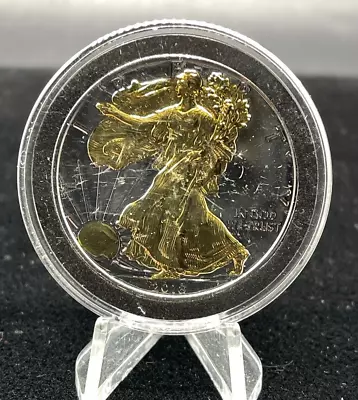 2018 American Silver Eagle 24K Gold Gilded • $25