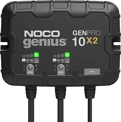 NOCO Genius GENPRO10X2 2-Bank 20A (10A/Bank) Smart Marine Battery Charger 12V • $224.95