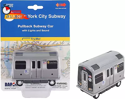 MTA Subway Pullback Toy W/ Light & Sound TT3501 Grey • $28.43