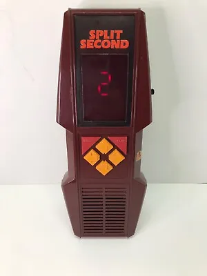 Vintage 1980's SPLIT SECOND Handheld Electronic Video Arcade Game By Parker Bros • $39.99