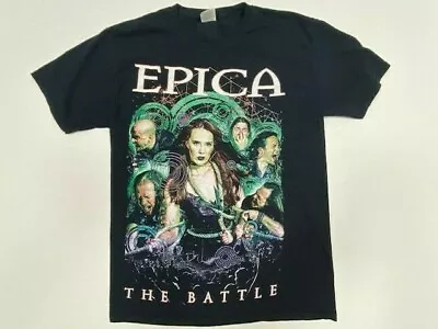 Epica The Battle Men's M 100% Cotton Graphic Tee Shirt Power Metal Band • $12